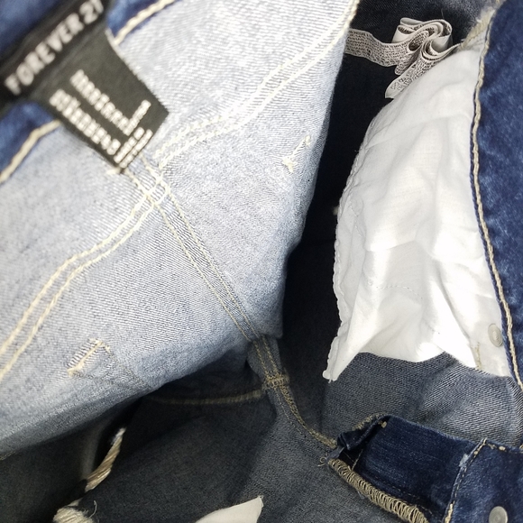 Forever 21 medium wash distress stretch jean sz 30 - Picture 7 of 10